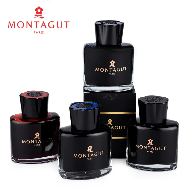 

Mengtejiao Pure Black Ink Pure Blue, Blue and Black Carbonless Pen Water 60ML Dye Type Non-carbon Non-blocking Ink