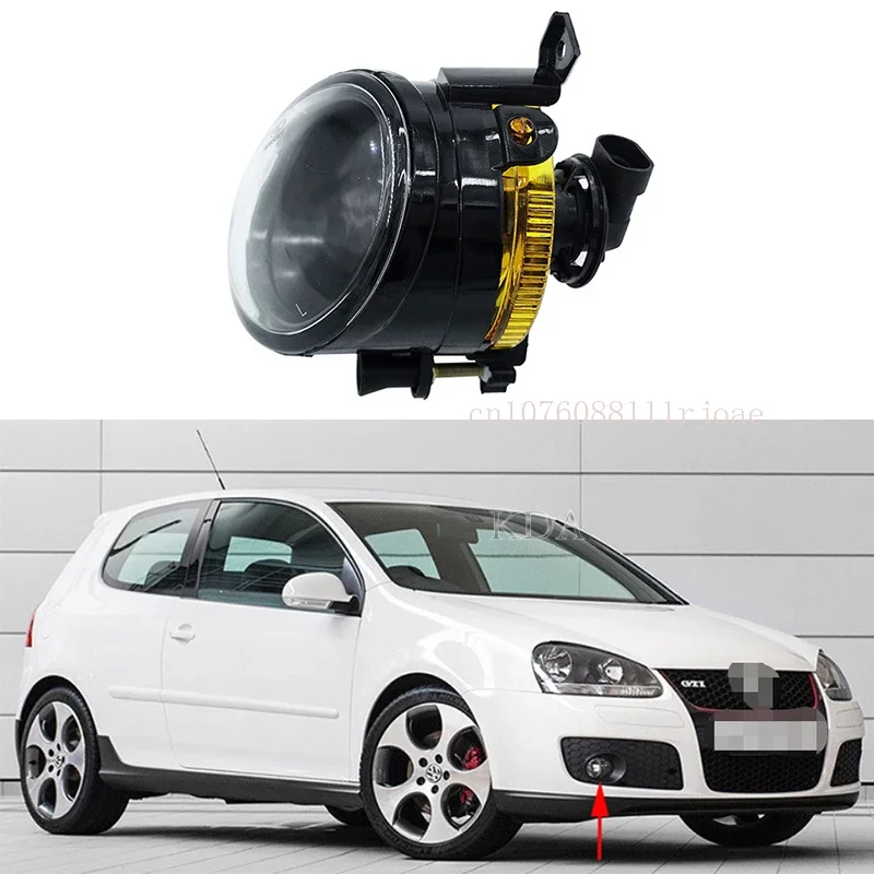 

Left Right Front Bumper Fog Light Lamp with 9006 Halogen Bulb for VW GOLF MK5 GTI 2003 2004 2005 2006 2007 2008