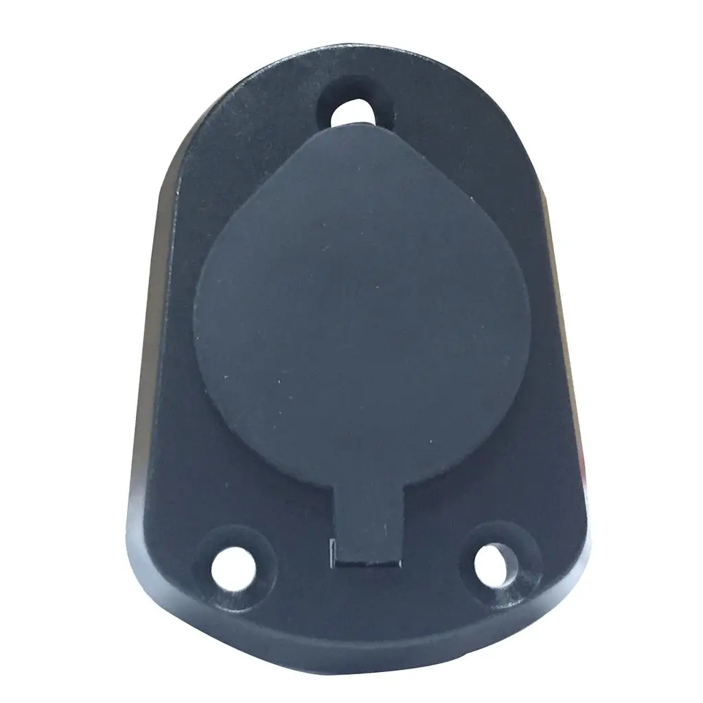 

Black Round Boat Nylon Cap 2-Prong Stern Light Base Waterproof Plug-in Type Marine Light Base Socket