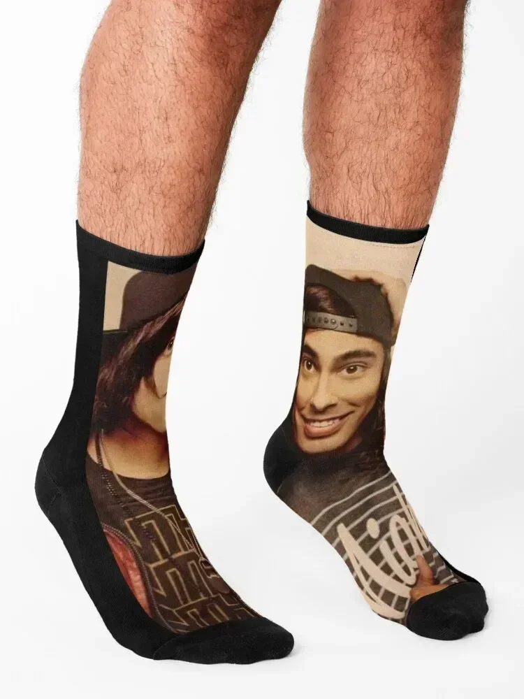 Kellin Quinn and Vic Fuentes Socks heated warm winter floor bright garter Socks Women's Men's