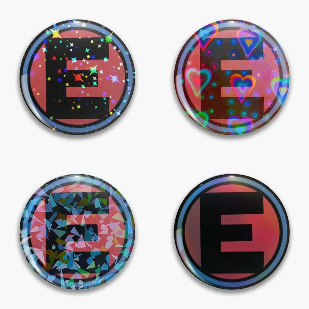 Eltingville Club Seal 58mm المجسم ستار القلب دبوس دبابيس مغلفة زر الأزياء التبعي