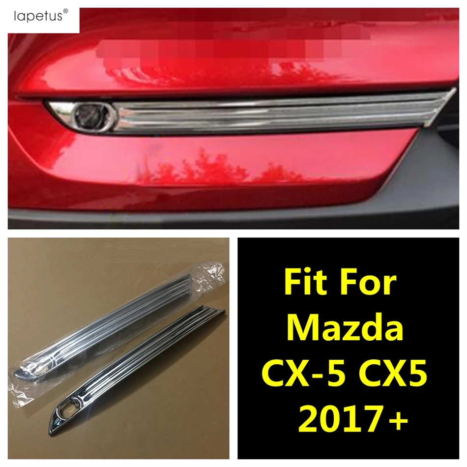 

Front Bumper Fog Light Lamp Eyebrow Frame Decoration Cover Trim ABS Chrome Accessories Exterior For Mazda CX-5 CX5 2017 - 2023