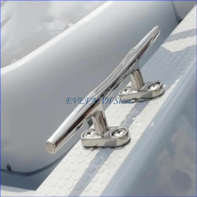 124B New Marine Dock Cleat 4/5/6//8/10/12 Inch Stainless Steel Open Base Boat Cleat