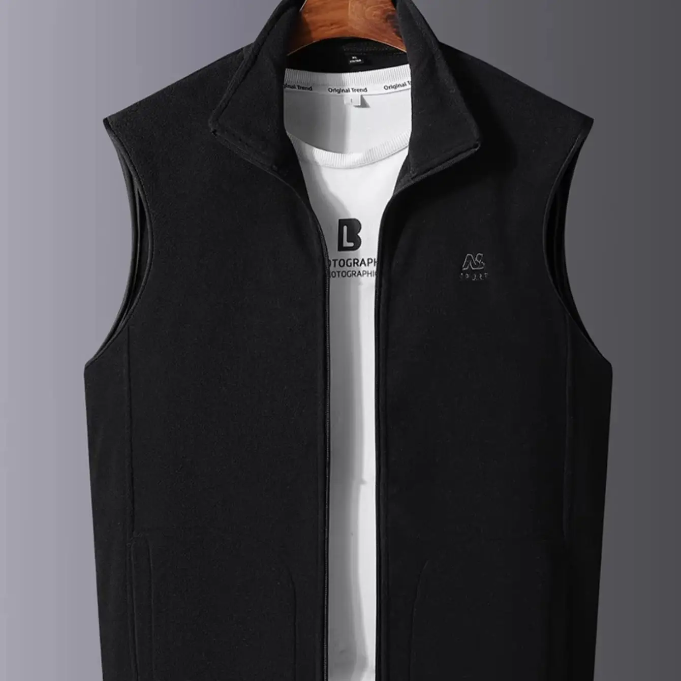 Gilet en Faux Daim pour Homme, Automne-Hiver, Chaud, Élégant, Polyvalent, Léger, Accessoire de Mode