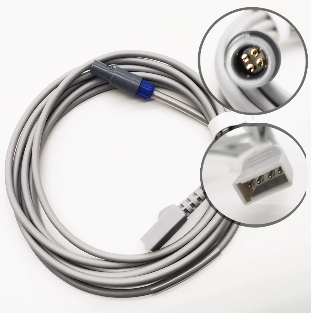 Compatible with IBP Invasive Bloods Pressure Adapter Cable To Uta Main Cable Pressure Sensor Connection Cable