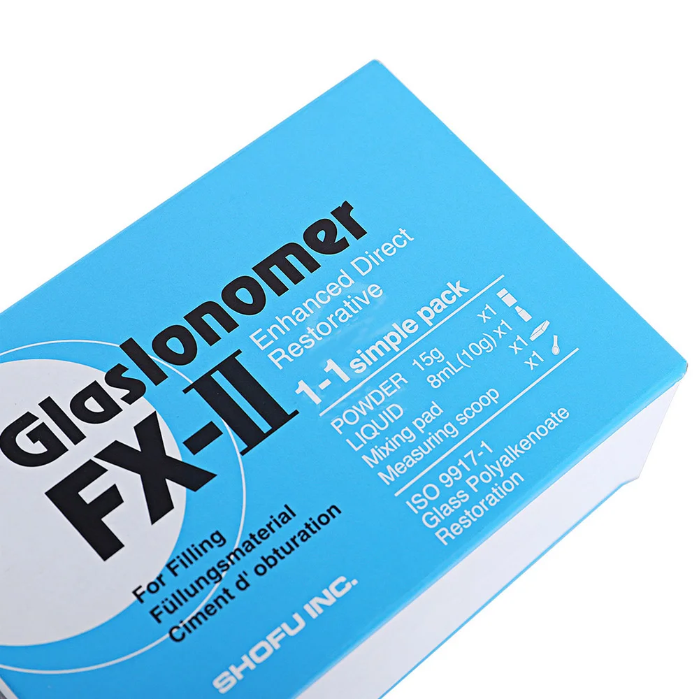 Dental Supplies ShoFu FX-II Glaslonomer Cement Gic Filling Material Enhanced FX II Fossil Neck Defect Repair Dentistry Products