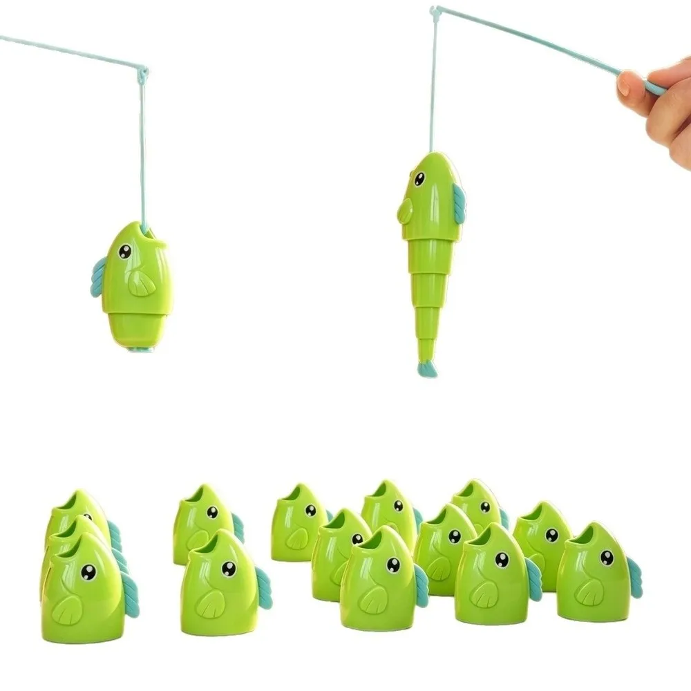 Stretchable Fish Fishing Battle Game Cartoon Educational Fishing Game Long Short Montessori Fish Catching Game Children Gifts