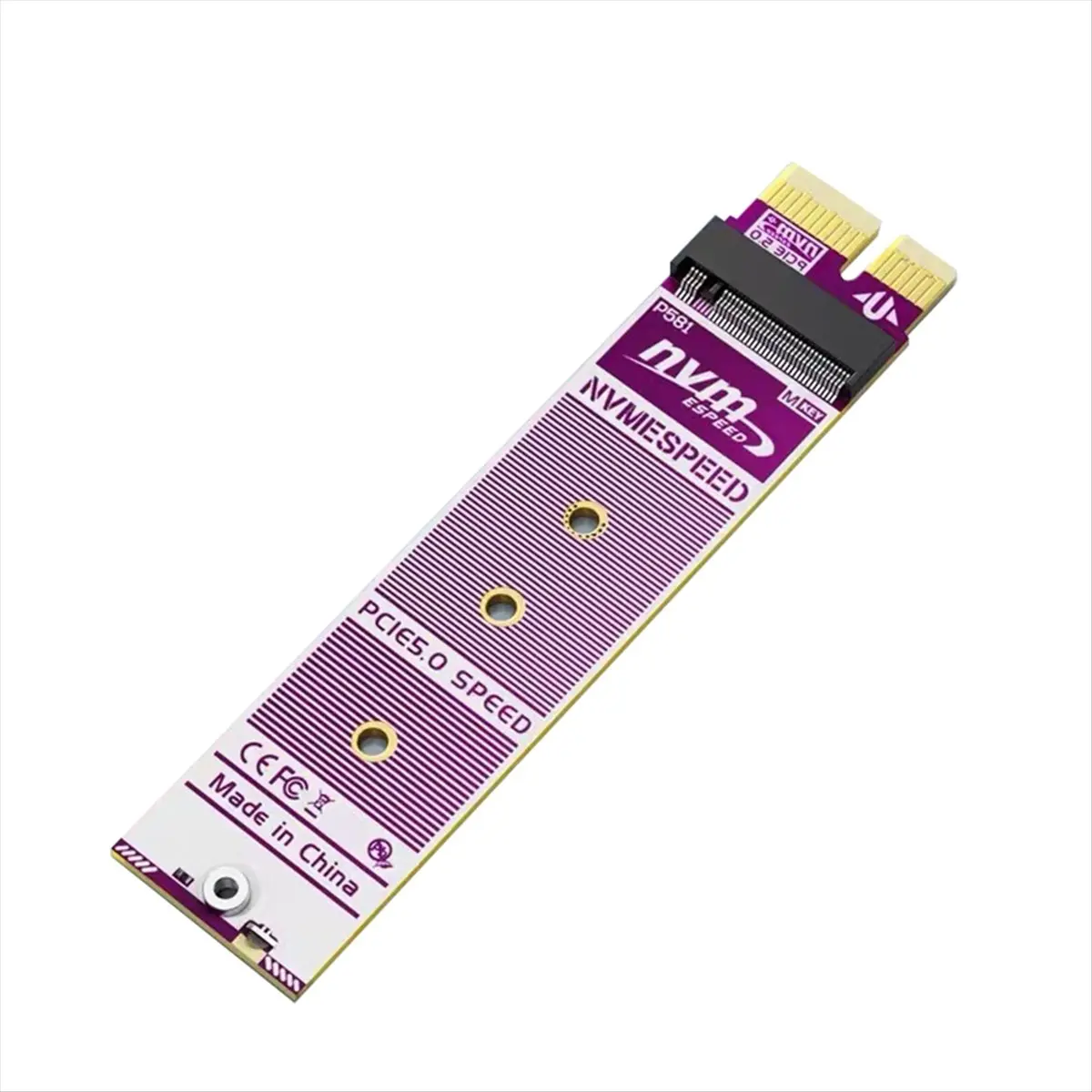 “QUALITY EXCELLE“PCIe 5.0 X1 to M2 Adapter Card NVME SSD Expansion M-Key Interface M2 Support Solid-State Drive 8Gbps