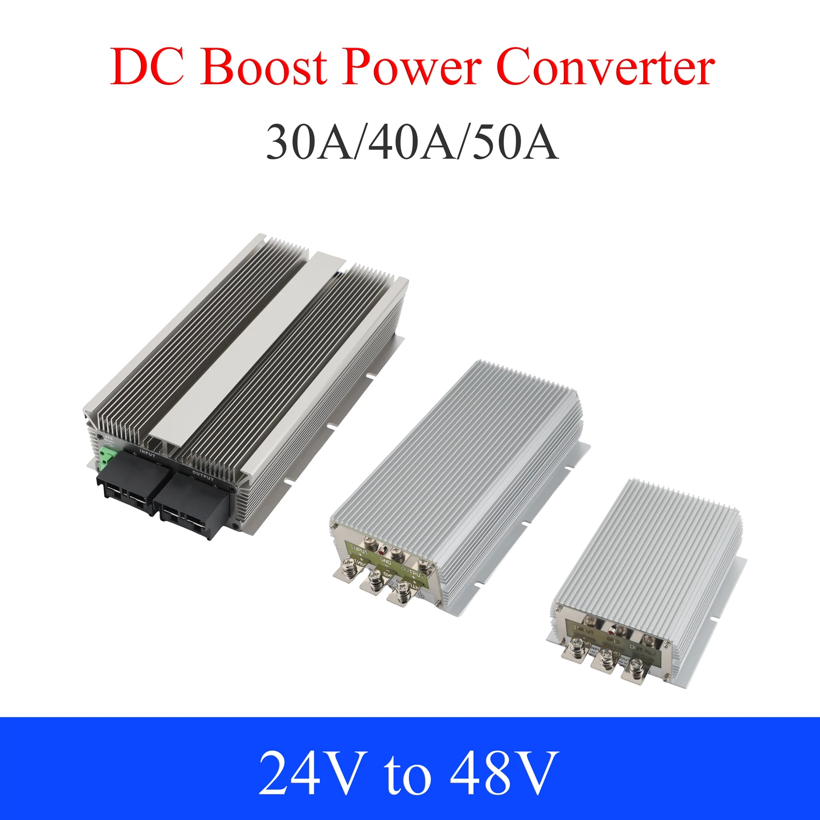 

40A 50A DC 24V to 48V Power Converter 1440W 1920W 2400W Auto Boost Regulator Step-Up Voltage Supply Module For Car
