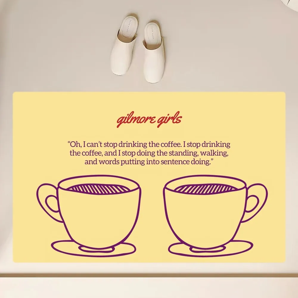 TV Series G-Gilmore Girls Floor Mat Anti-Slip Bathroom Kitchen Bedroom Living Room Entrance Rug Home Decor