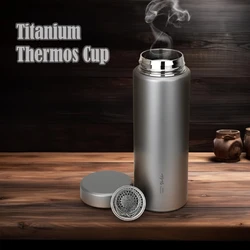 TiTo Titanium 400ml Thermos Cup Bottle Water Coffee Mug Sandblasted Hydroflask Portable Vacuum Business Flasks & Thermoses