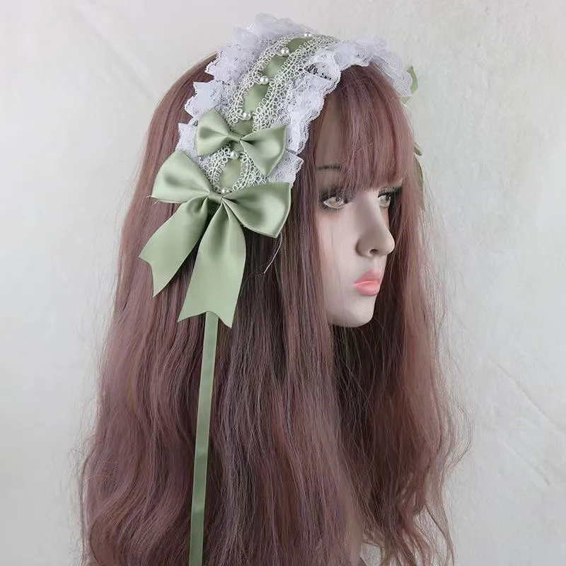 Lolita Đầu Hoa Cưới Yêu Chúa Vòng Tay Cánh Thiên Thần Ren Kc Đầu Nơ Lolita Đầu Trang Sức Cosplay Đáng Phụ Kiện