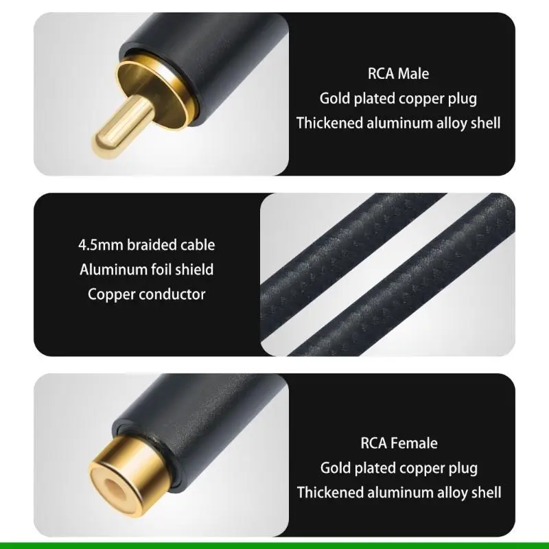 U55C Music Extension Cable with Gold Plated Connector for Stage Performances