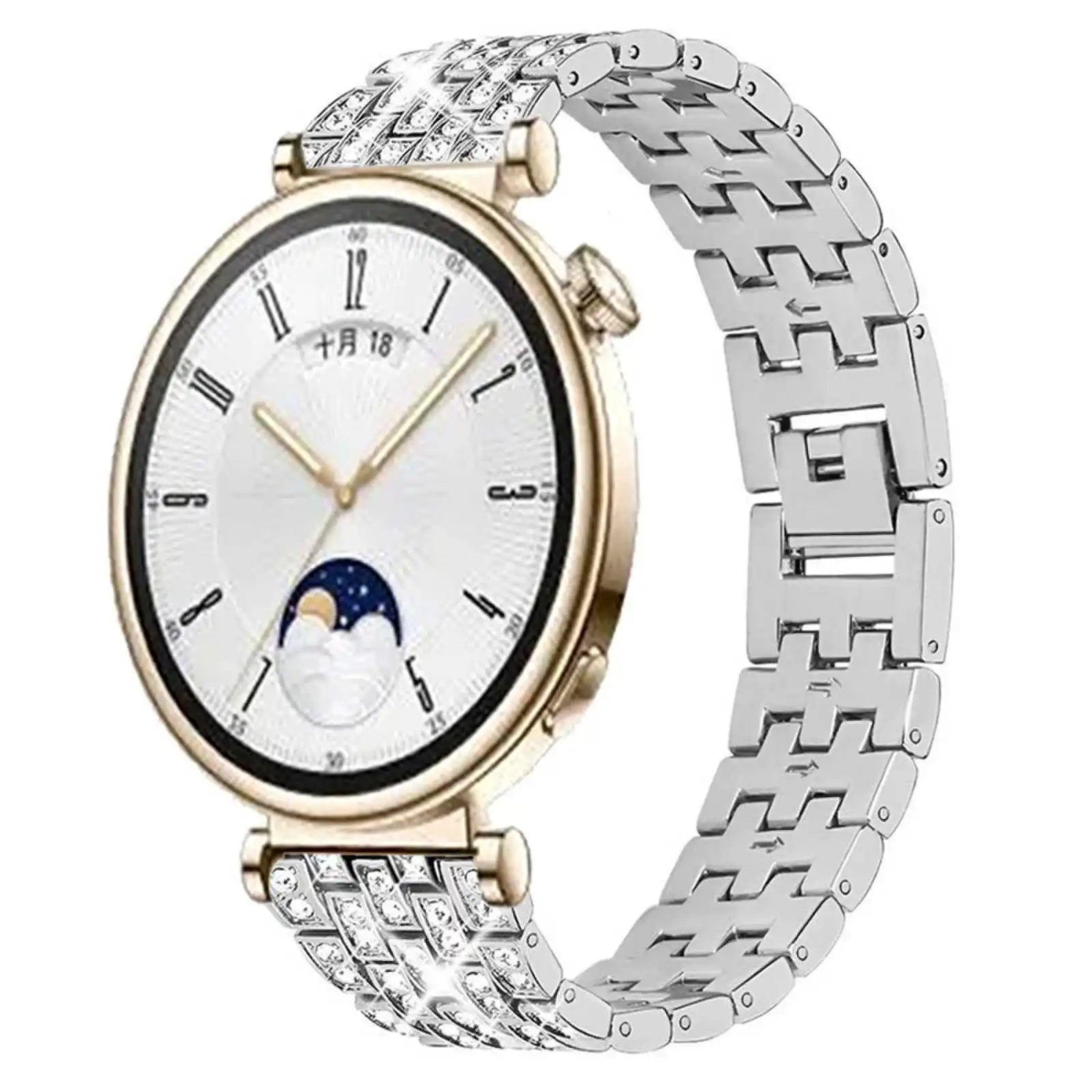 

Metal Diamond Strap For HUAWEI WATCH GT 4 41mm/Garmin Venu 3S/Venu 2S Wristbands For Mibro T1/GS Band 18mm Bracelet Wristband