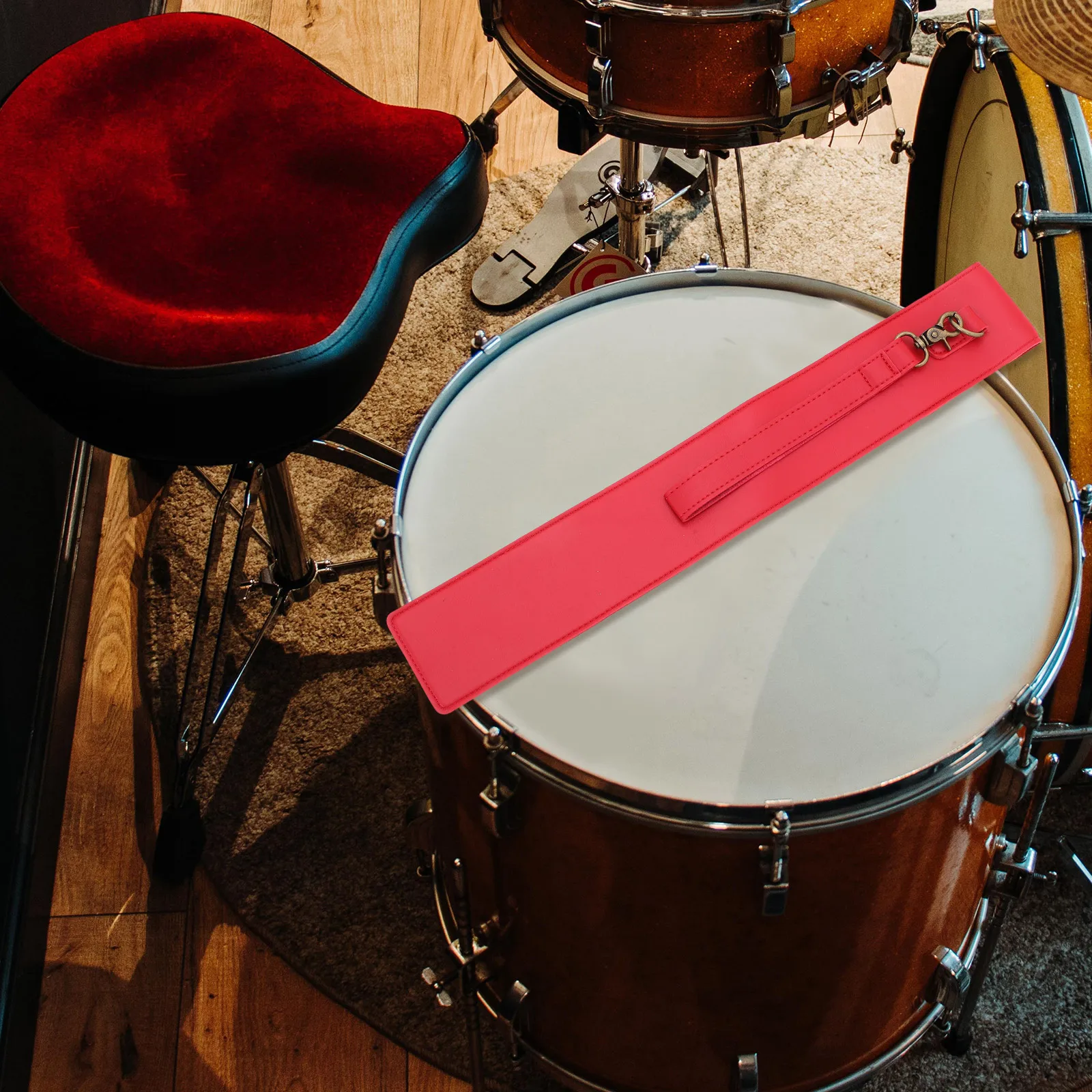 

Drum Stick Storage Bag Drumstick Carrying Holder for Drummers Pu Case Container Mallet