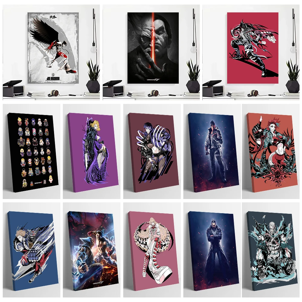 TEKKEN Canvas Wall Art Posters Personalized Photo Printing for Room Decoration Aesthetics Bathroom Decor Luxury Home Decorations