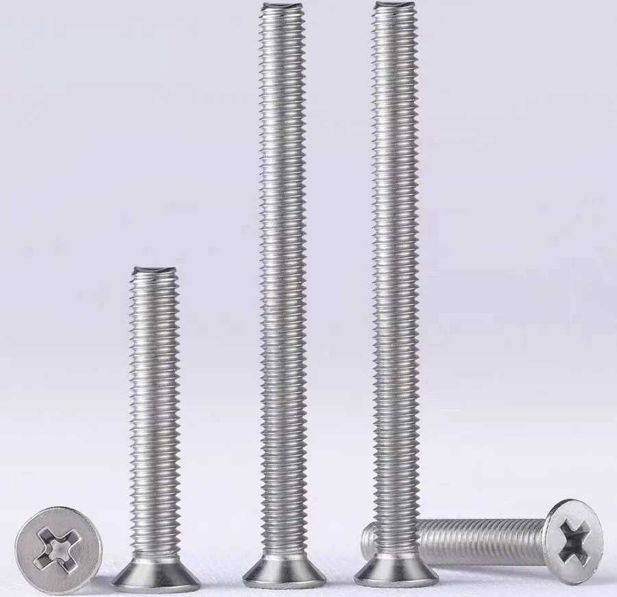 

Cross Recessed Phillips Flat Countersunk Head Screw Bolt 304 A2-70 Stainless Steel GB819 M5 M6 M8 M10 M12