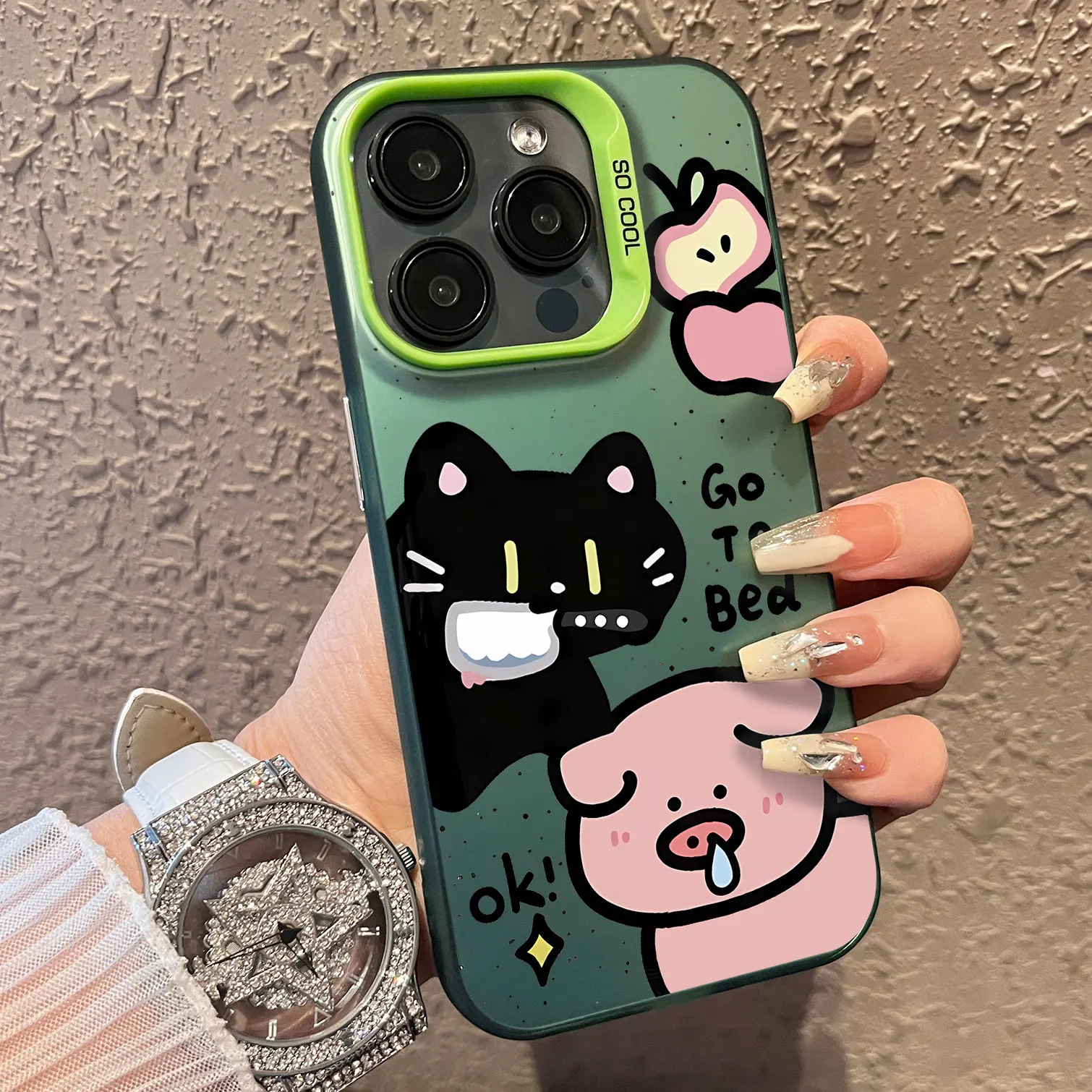 الوردي لطيف خنزير الكرتون نمط جراب هاتف آيفون 17 16 15 14 13 12 11 برو ماكس XS XR X SE 16E 16 زائد 17ProMax 17 ماتي غطاء