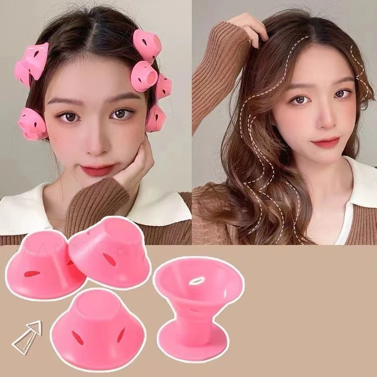 Magic Hair Care Rollers, Soft Silicone Hair Curler, Sem Calor, Sem Clipe, Styling Ferramenta DIY para Curler Hair, 10Pcs por Conjunto