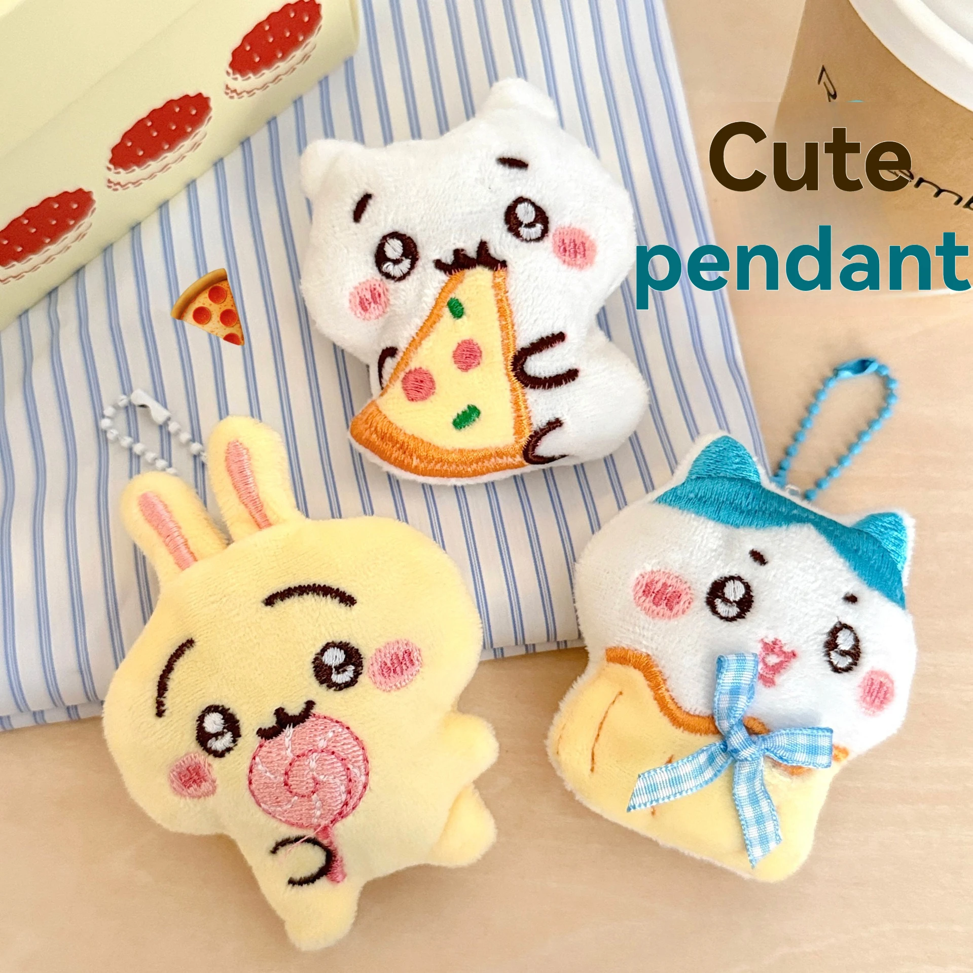 1/3 Uds Chiikawa lindo muñeco de dibujos animados de peluche colgante broche mochila llavero decoración colgante