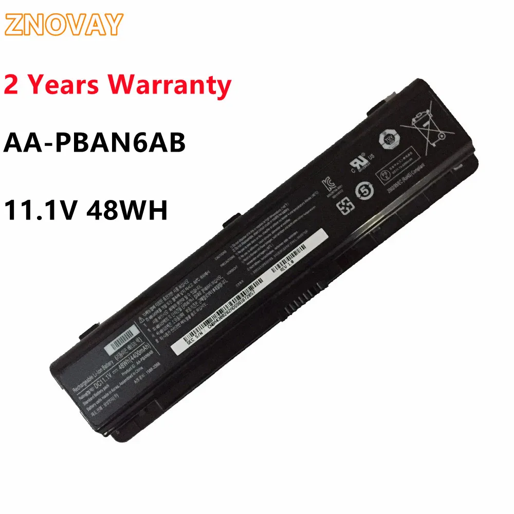 

ZNOVAY Laptop Battery AA-PBAN6AB AA-PLAN6AB AA-PLAN9AB For Samsung NP400B 400B4B BP200B 200B NP200B5C NP600B5C 11.1V 48WH