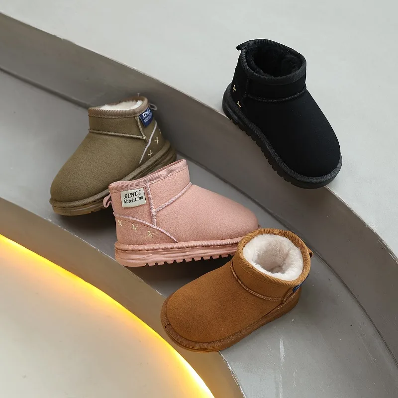 2025 Winter New Children's Shoes for Boys and Girls Comfortable and Versatile Snow Boots Classic Fashion Thickened Warm Boots