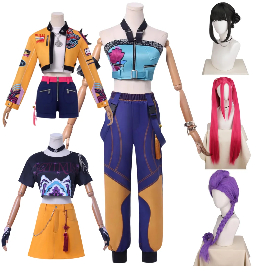 

Anime K-Pop Mira Demon Hunters Cosplay Zoey Rumi Costume Wig