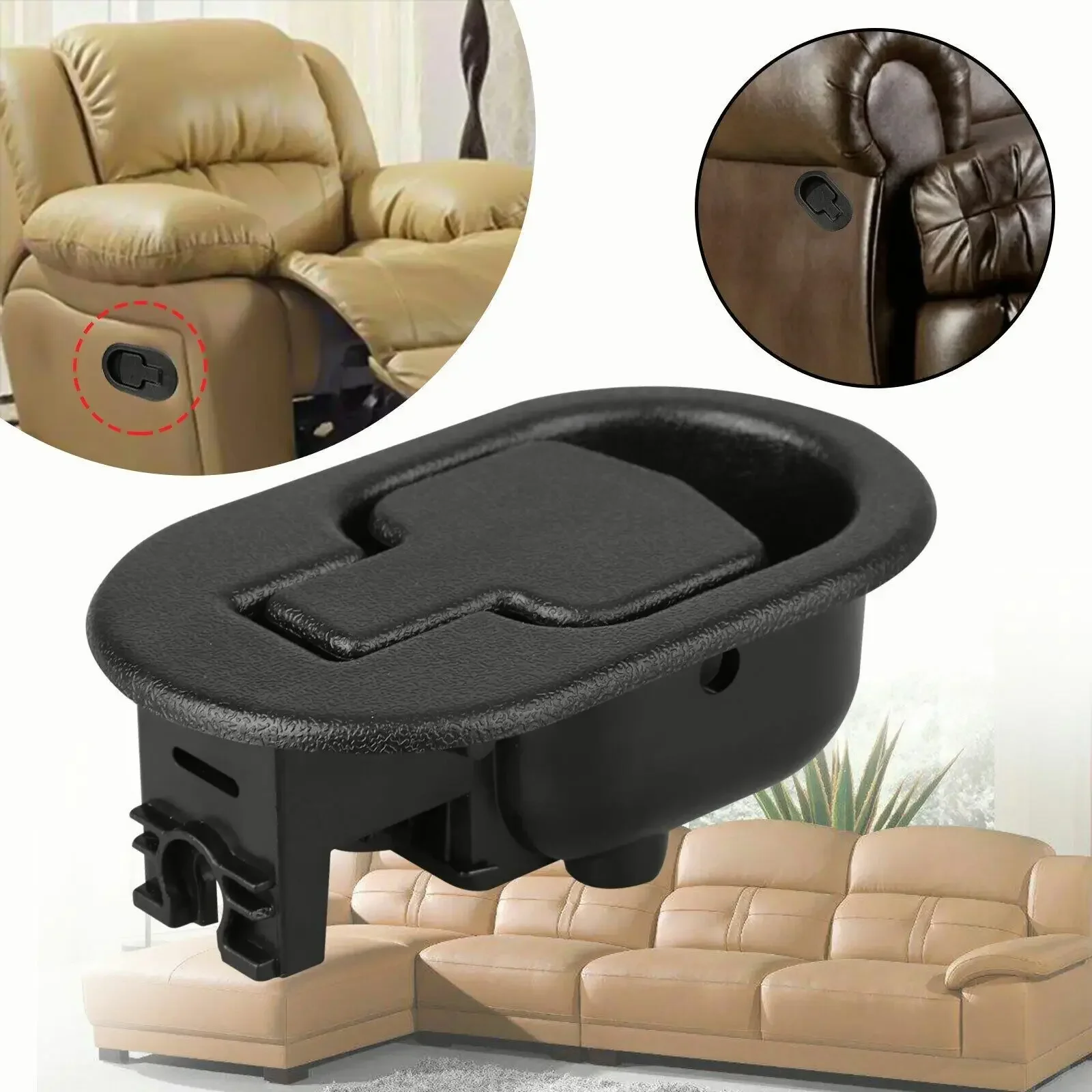 ABS Recliner Handle with Cable Universal Recliner Replacement Parts Sofa Chair Couch Release Lever Pull Handle Replacement