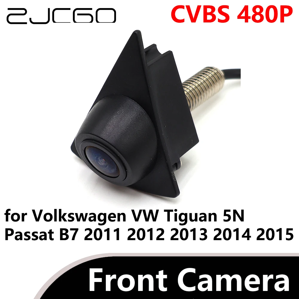 ZJCGO CVBS 480P 170° Car Parking LOGO Front View Camera for Volkswagen VW Tiguan 5N Passat B7  2011 2012 2013 2014 2015