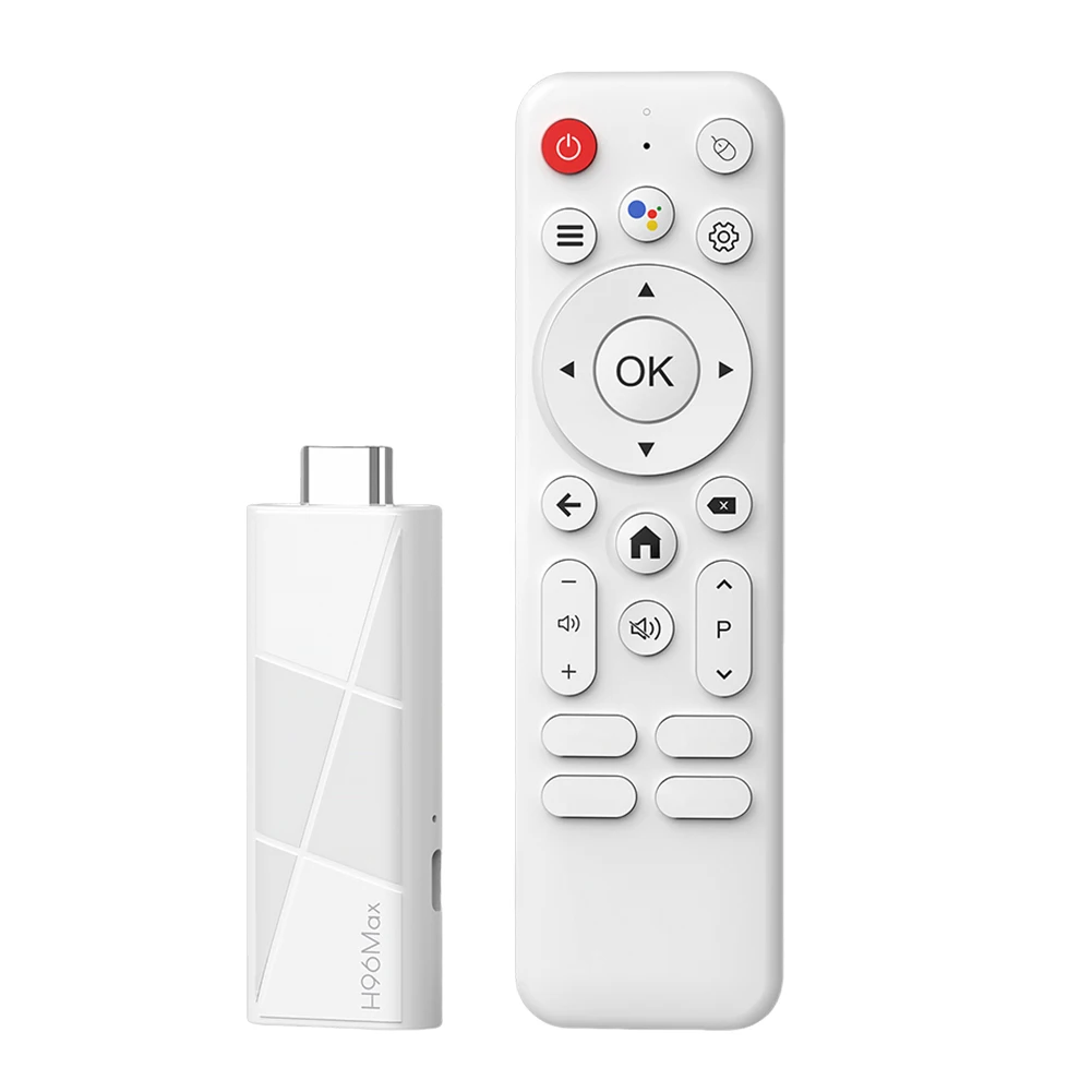 H96 MAX RK3518 Mini TV Stick Android 14 رباعي النواة صندوق التلفزيون الذكي 2GB 16GB 8GB Wifi6 BT5.4 4K @ 60fps HD مشغل الوسائط الصوتي Google