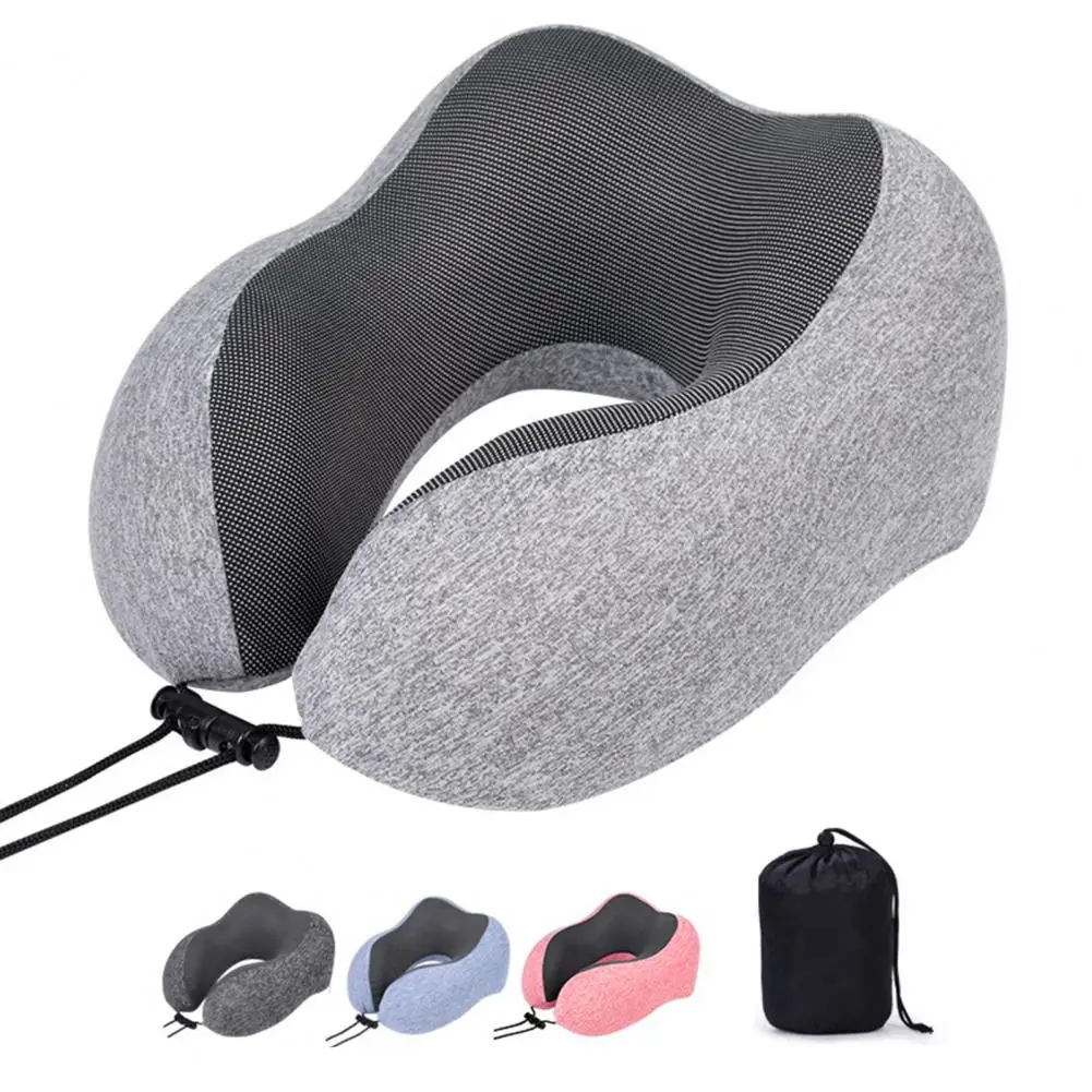 U Shaped Memory Foam Neck Pillows Soft Travel Pillow Massage Neck Pillow Sleeping Airplane Pillow Cervical Healthcare Bedding