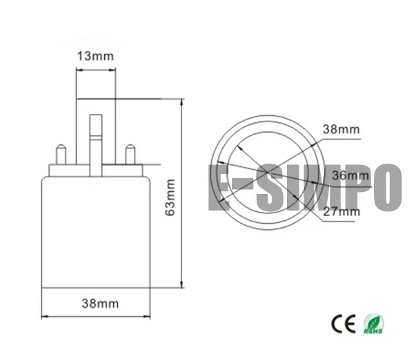 G23 to E27 Lamp base adapter G23 to E26 E27 Lamp base converter CFL LED Halogen Light Bulb Lamp Adapter Holder Converter