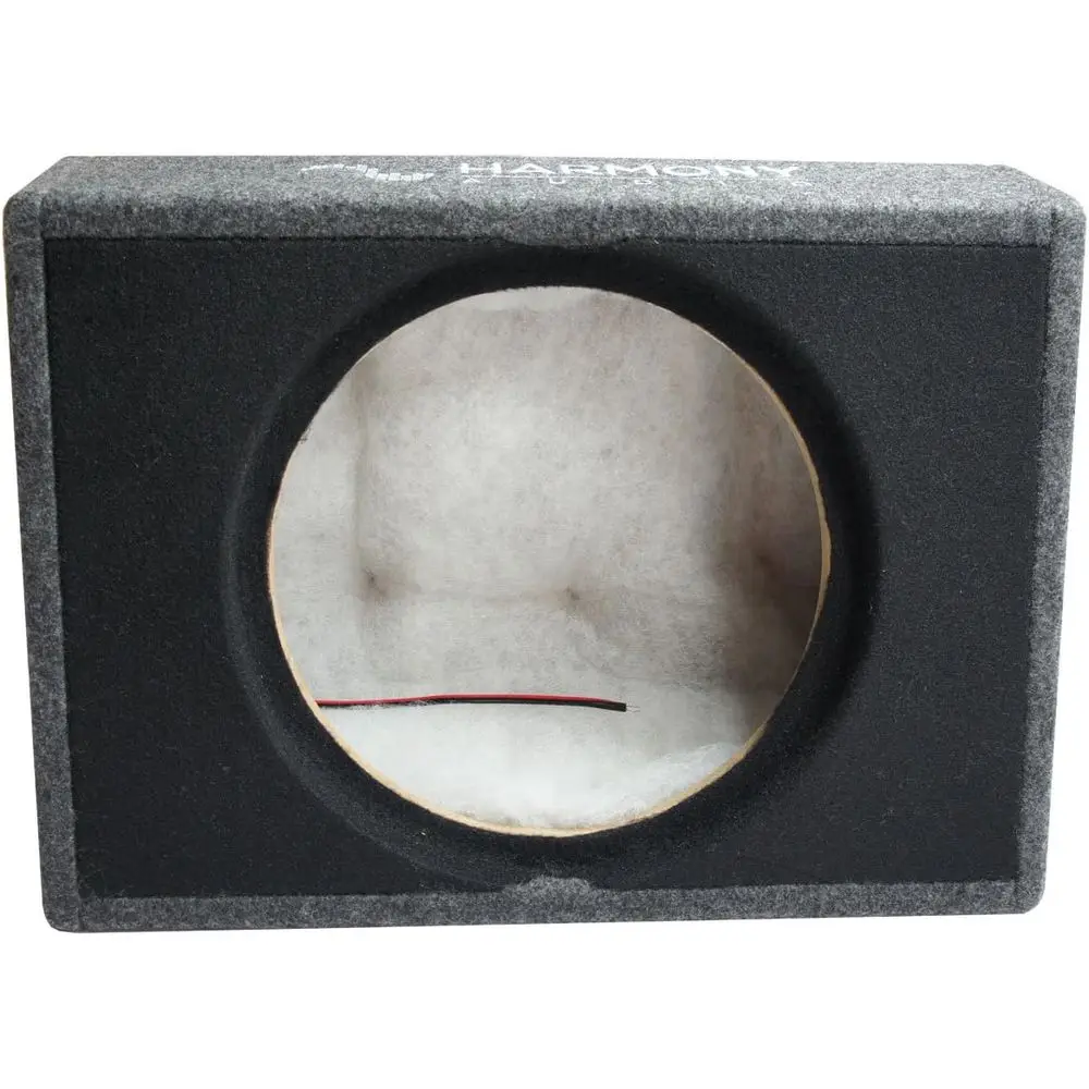 Single 12 Empty Sealed Truck Subwoofer Enclosure - Shallow Box Unloaded