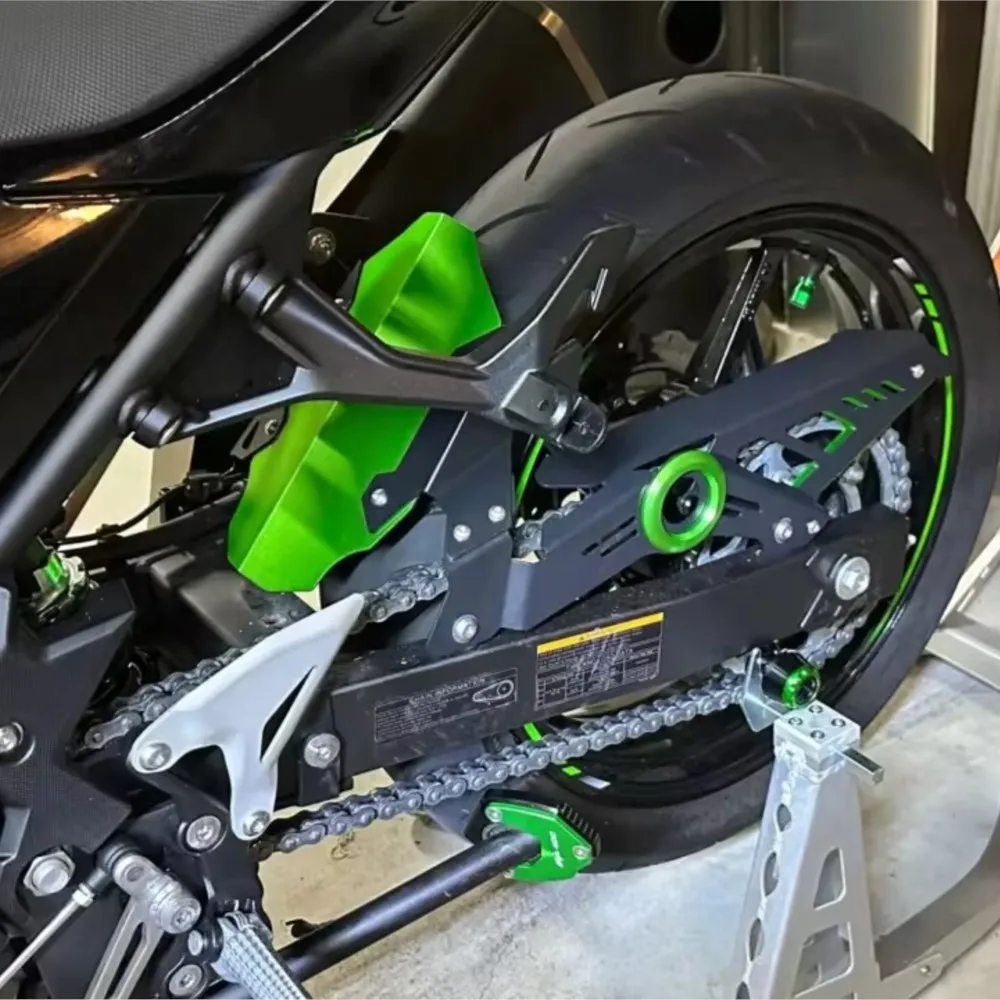 

For Kawasaki Ninja400 Ninja250 Ninja 250 400 2017-2022 2021 Motorcycle Accessories CNC Mudguard Chain Guard Cover Rear Fender