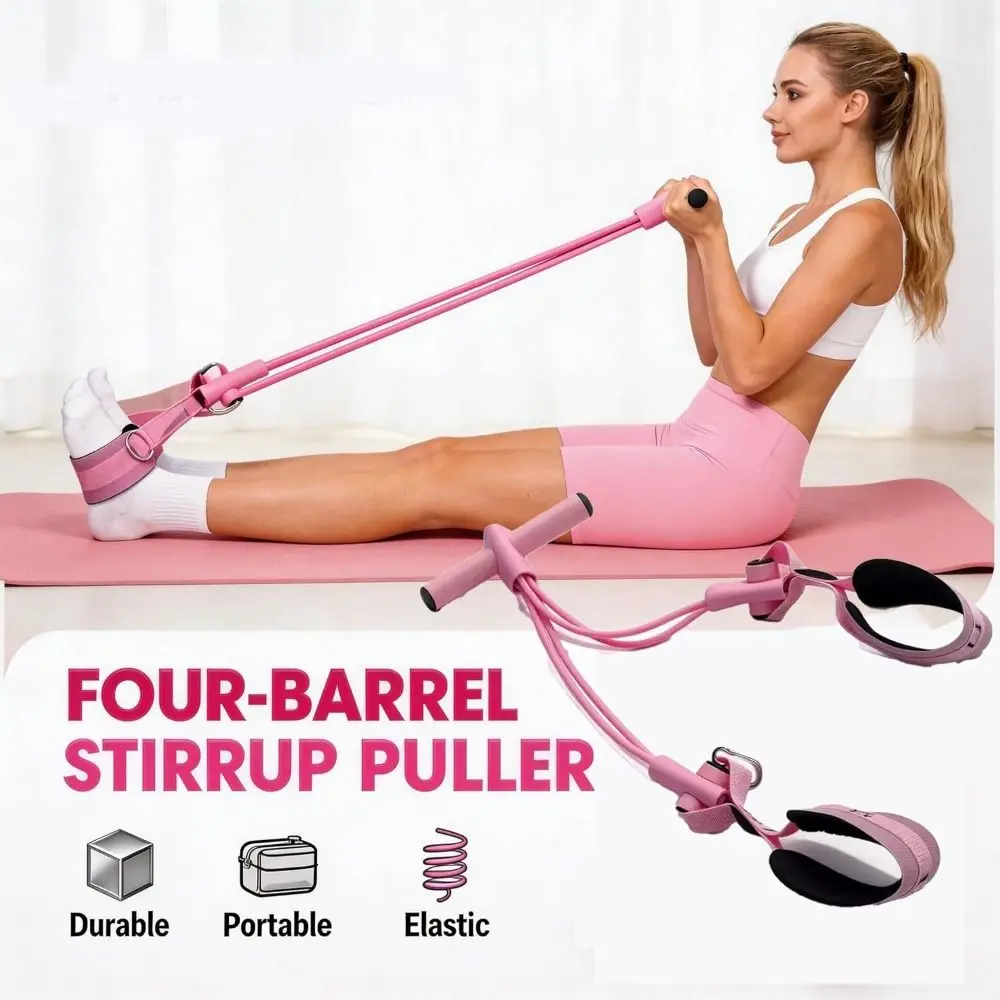 Professional Sit Up Equipment Fitness Resistance Bands AB Training Multi-purpose Pedal Exercise Bands Elastic Stretch Bands Yoga