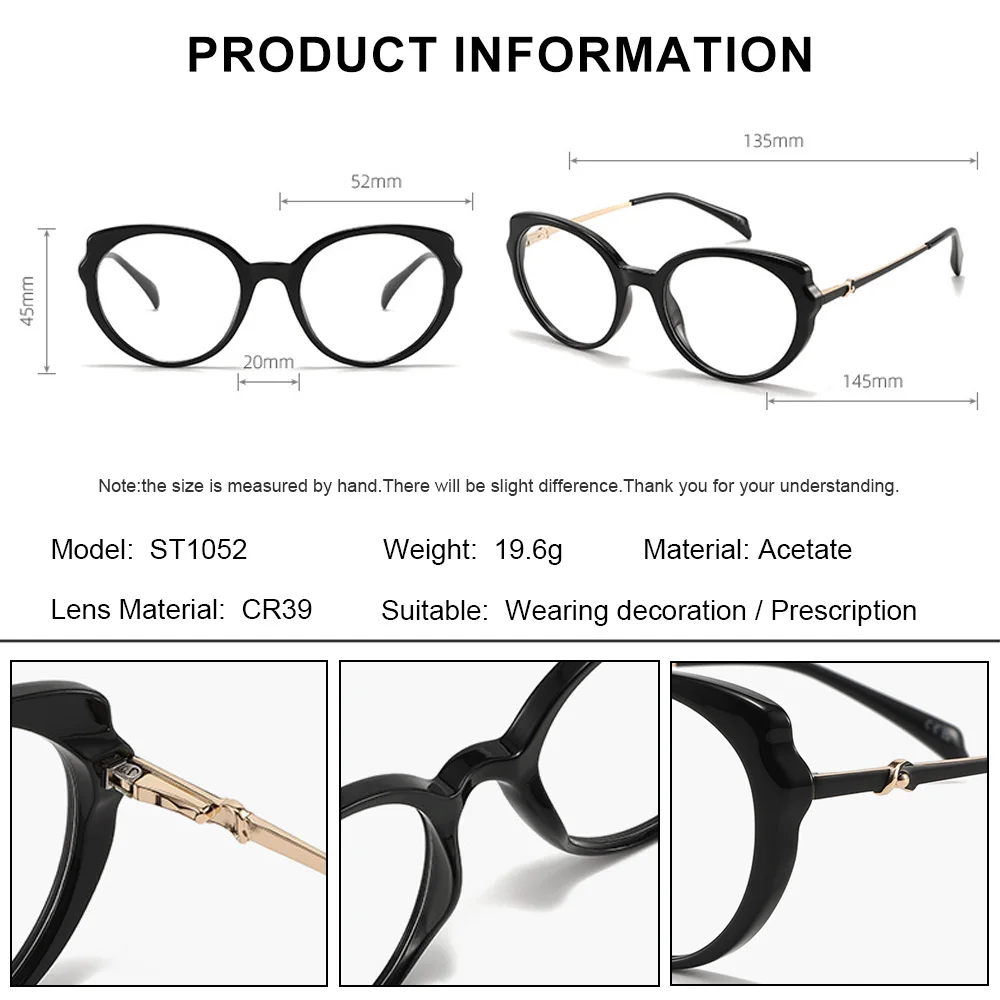 نظارات قراءة طبية بتصميم جديد للسيدات على شكل عين القطة من OLLYMURS مضادة للأشعة الزرقاء نظارات كمبيوتر تقدمية فوتوكروميك