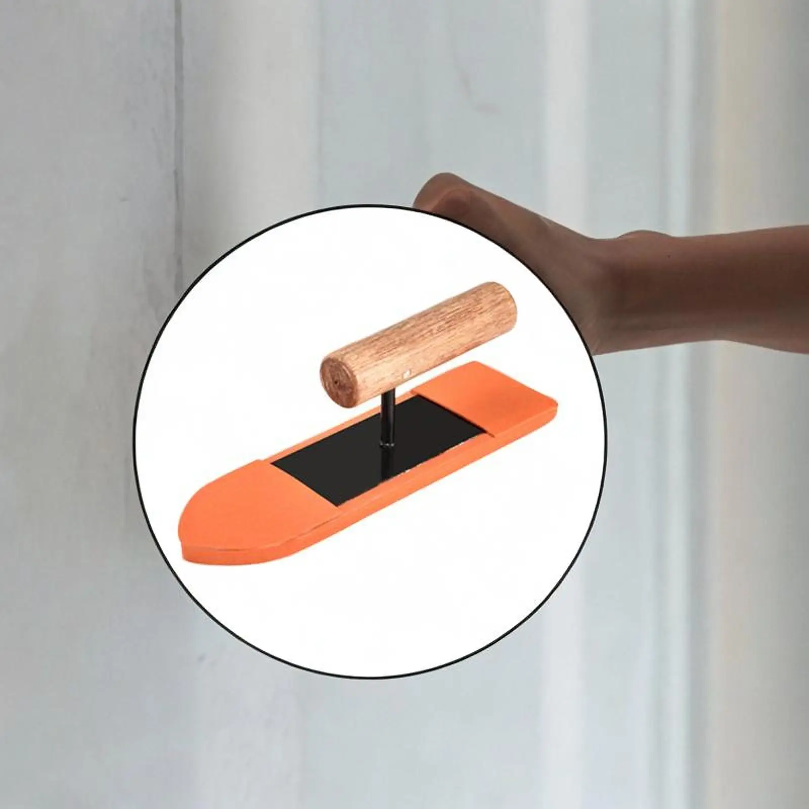 Sealant Applicator Tool Corner Wood Handle Sponge Caulking Finishing Tool for Brick Bathrooms Toilet Baseboards Skirting