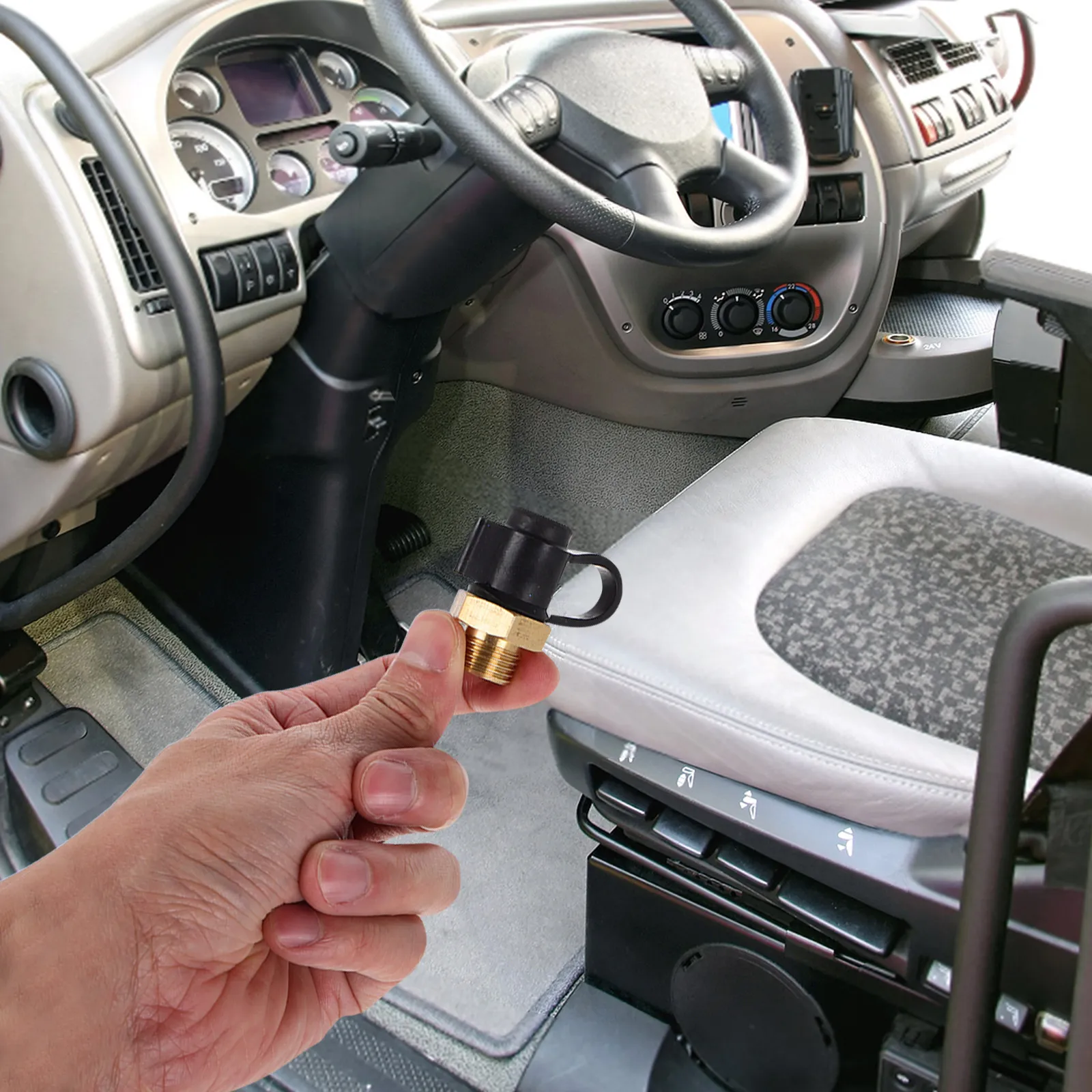 Air Tank Drain Valve Intake Venting Compressor Safety Plastic Automatic Truck Seat Gas Cylinder Blow Gun Durable Multifunctional
