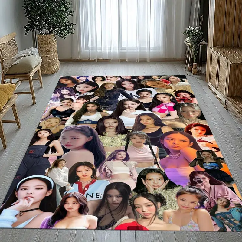 Korean Idol J-Jennie Solo Less Than A Lover Soft Non-Slip Large Area Rug for Living Room,Bedroom Carpet Mat for Sofa,Home Decor