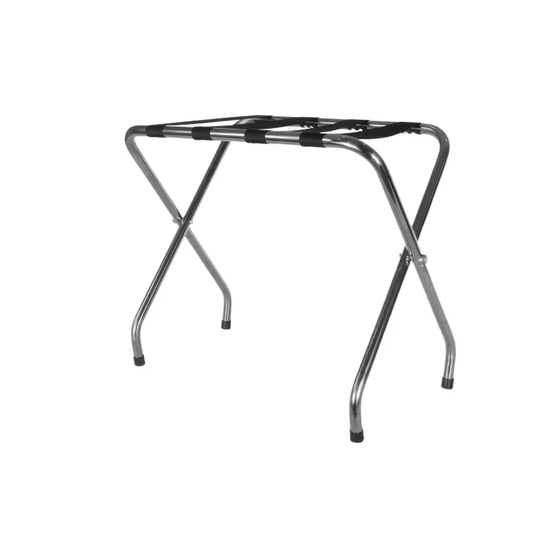 Customized Hotel Luggage Rack and Bench With Padded Seat Stainless Steel Luggage Rack Stand Hot Sale