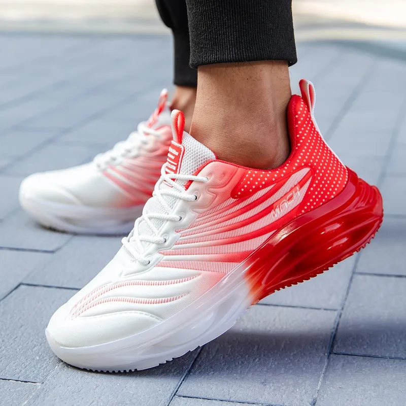 YRZL Men's Running Shoes Lightweight Slip Sneakers Breathable Mesh Man Shoes Wear Resistant Soft Sole Shoes for Man Big Size 47