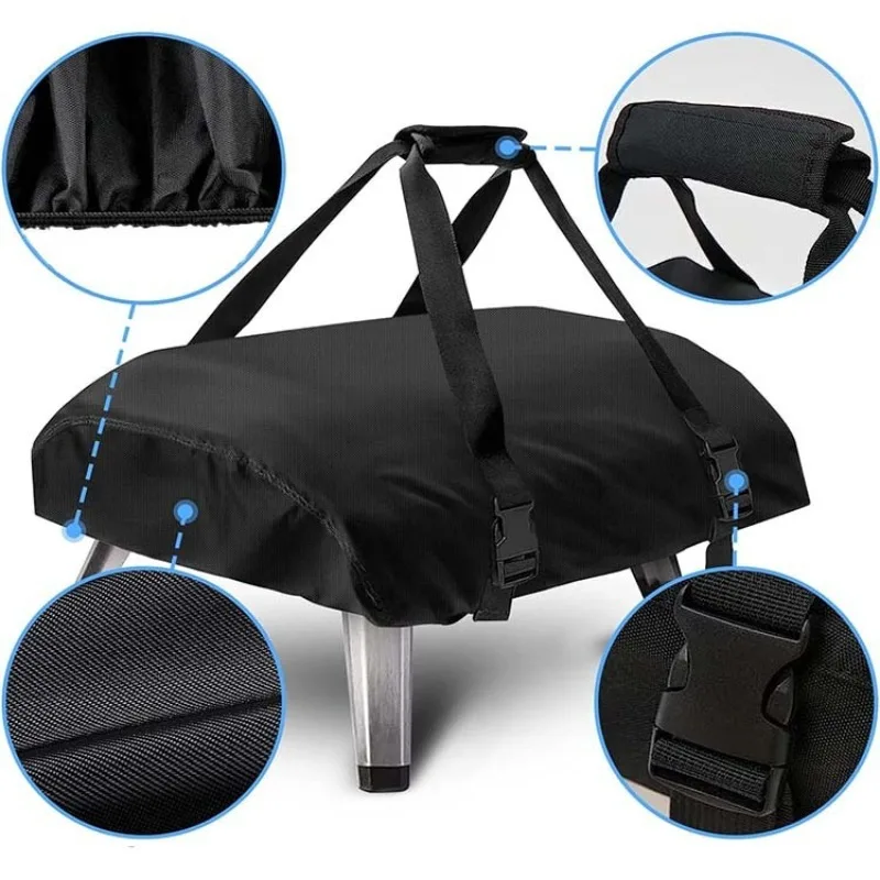 Outdoor Pizza Oven Cover Handheld Convenient Gas Oven 210D Oxford Dustproof and Waterproof Cover