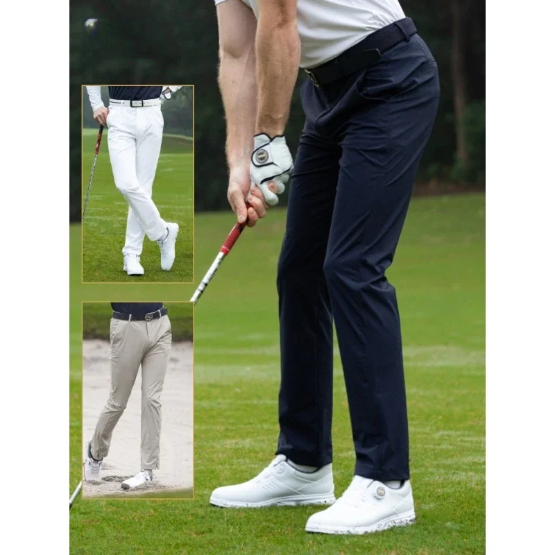 Zipper pocket golf pants men's summer and autumn sports pants clothing men's clothes trousers