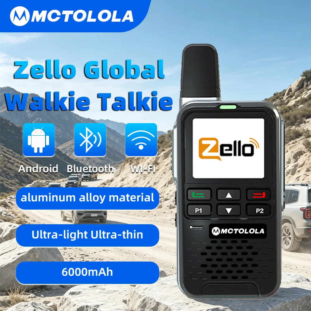 MOTOLOLA 4G POC Android Zello Car Intercom Supports WiFi Bluetooth Long Distance Two Way Radio Suitable  Fleet Transportation