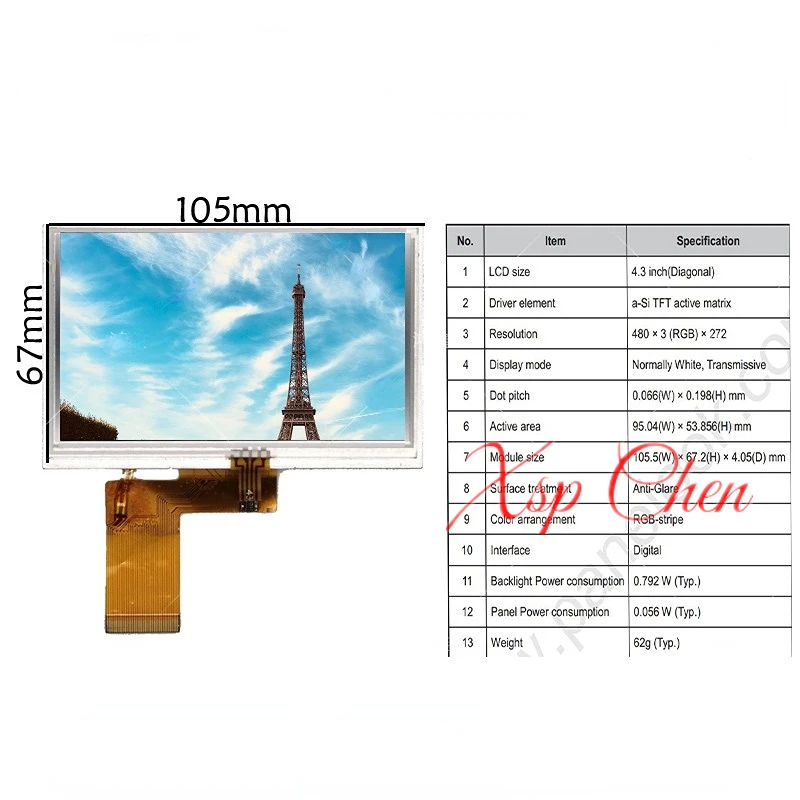 4.3 inch 5 inch 7 inch display HDMI VGA AV display LCD screen driver board DIY kit 3