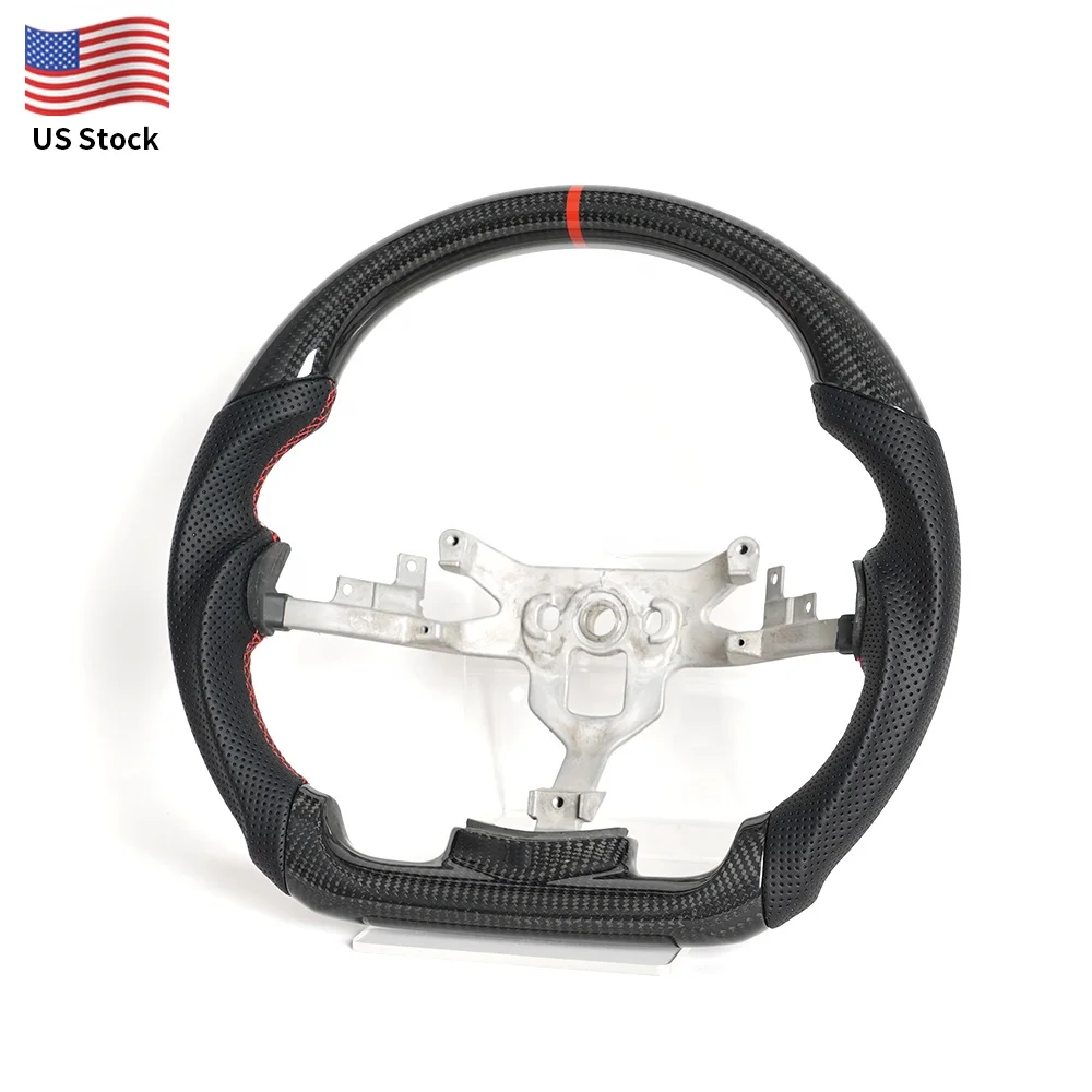 USA Stock Carbon Fiber Steering Wheel For Chevy Chevrolet Z06 C6 Zr1 Corvette Steering Wheel 2013 2012 2011 2010 2009 2008 2007