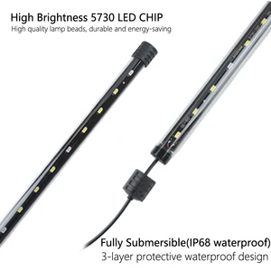 Dwaterproof Test LED LED LIGHT WATER FISH TANK LIGHT SUBQUATE FISH LAMP LAMP LIGHT LIGHT LAMP 18-58CM 220-240V 5730CHIP 8 Main sales luminaire marine aquarium - №5