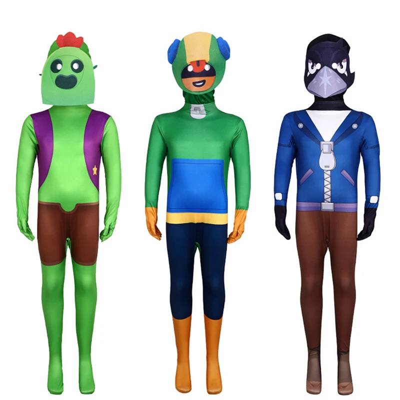 

2026 New Wilderness Cosplay Game Jumpsuit With Headgear Costume Halloween Party Game Stage Performance Suit For Adults Kids