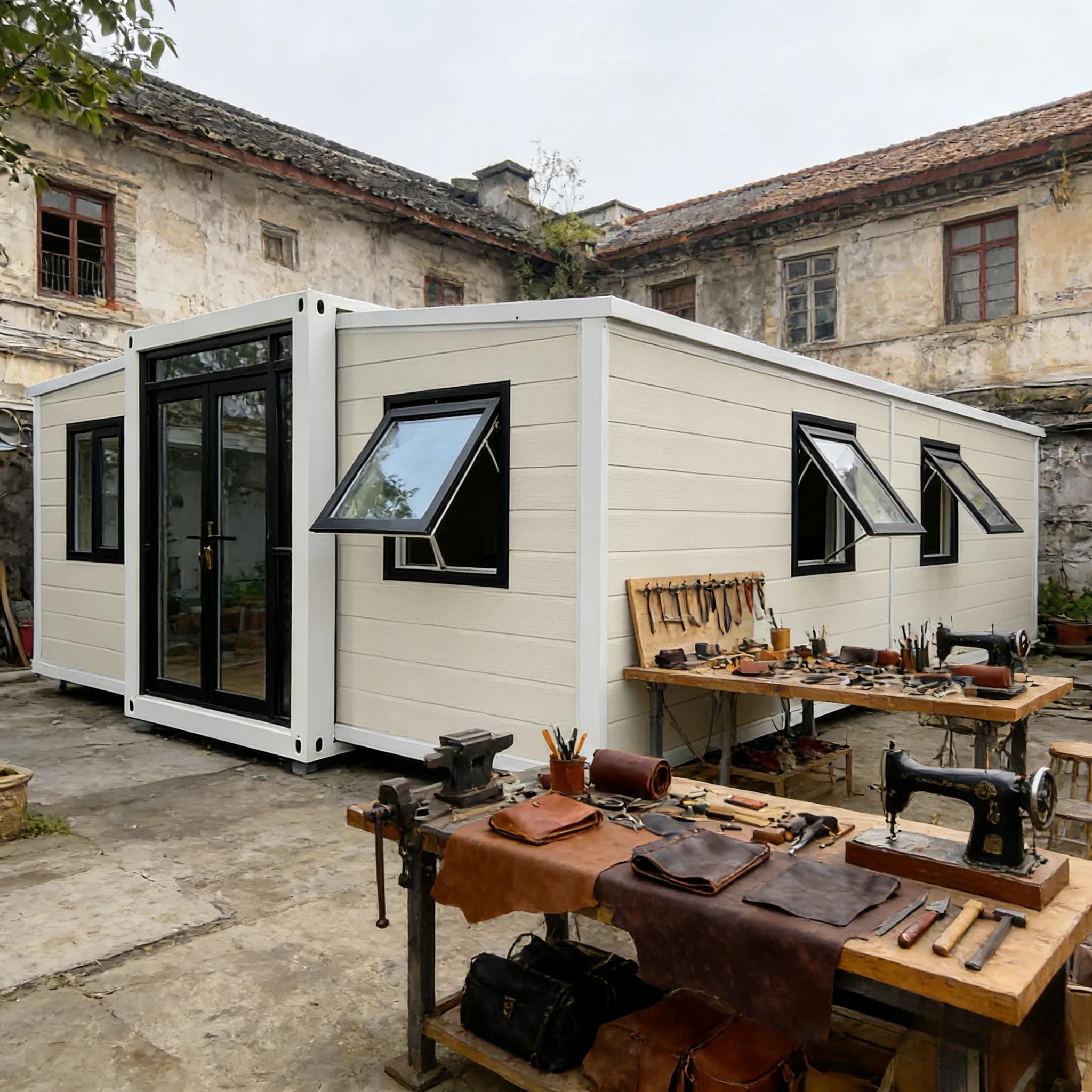 

Modern 3 Bedroom Luxury Prefab Container House Expandable Steel Structure Building for Hotel Living Room Entry Exterior Use