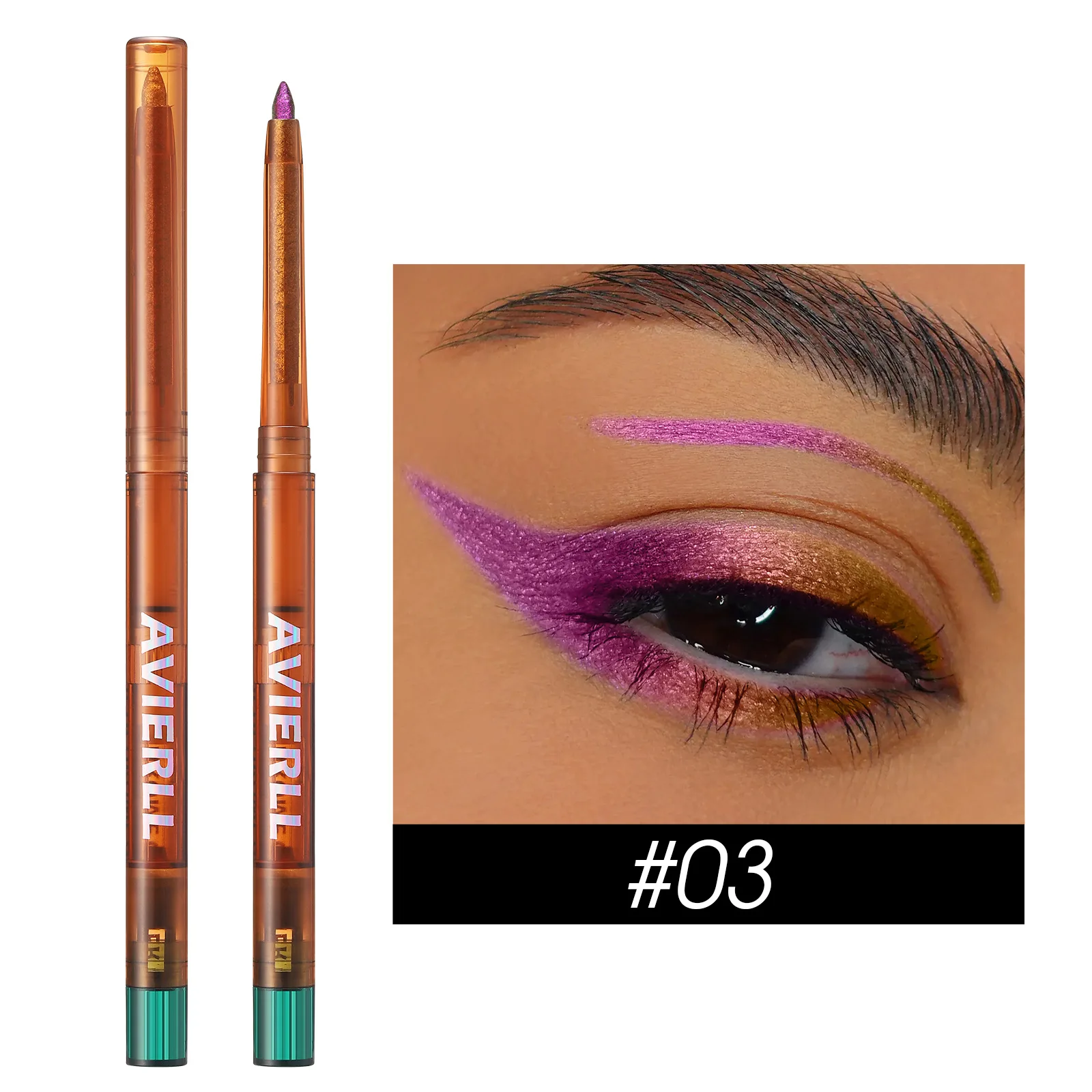 6 Color Chameleon Eyeliner Gel Pencil Set Metallic Eye Liner Waterproof Make Up Shimmering Long Lasting Vagen Eyeshadow